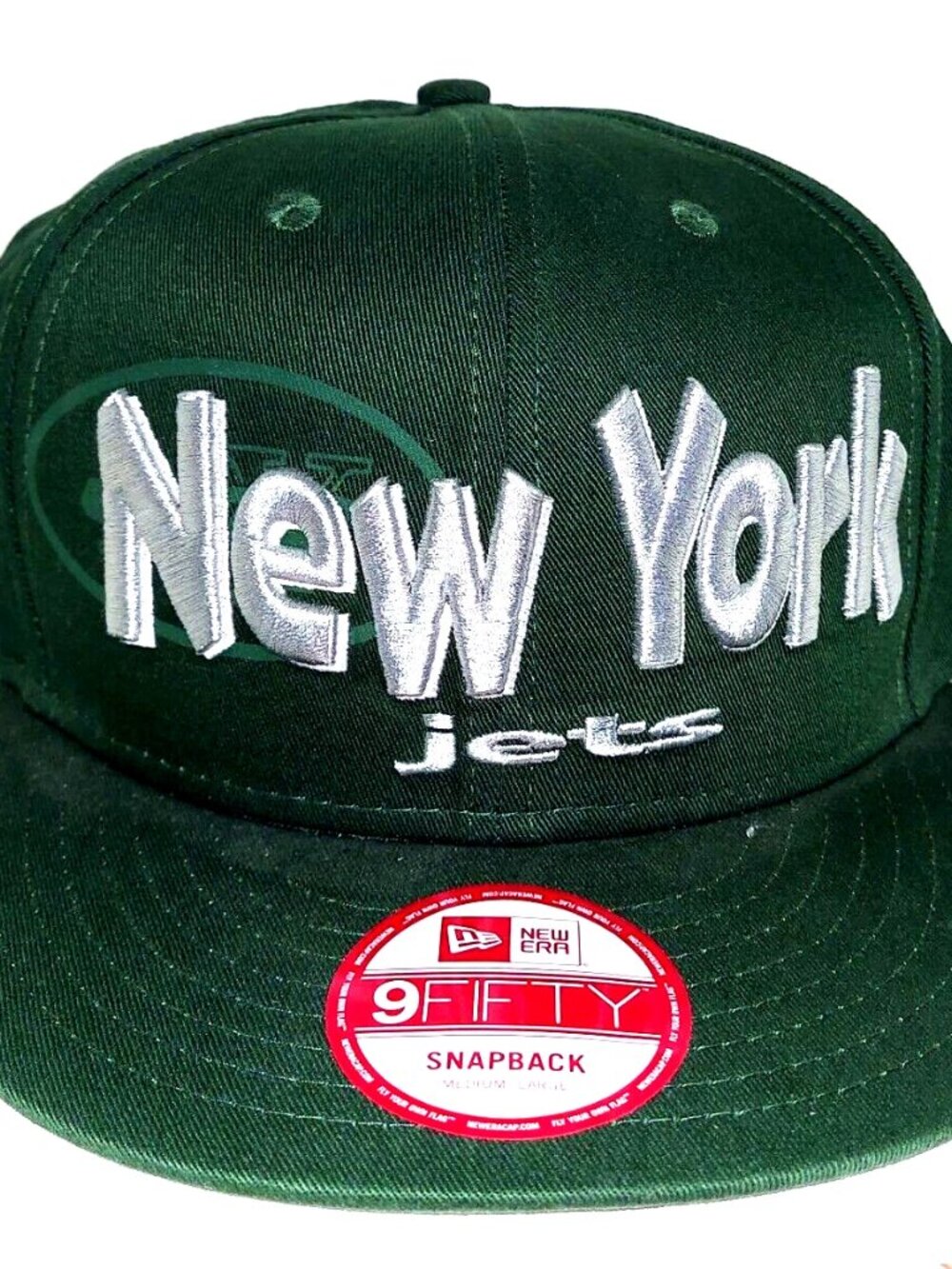 New York Jets Hat 9 Fifty Snapback New Era Dark Green Stitched 3D Logo NFL